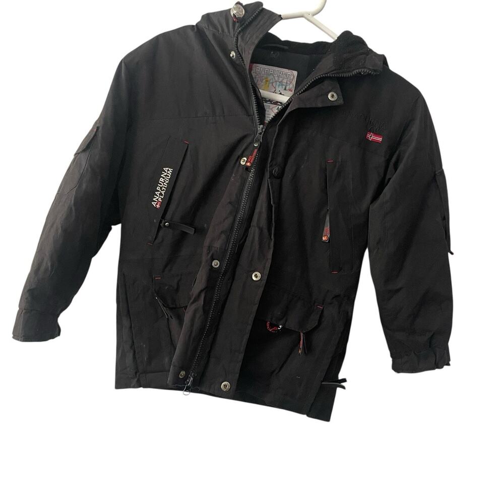 Anapurna Jacket Youth 8 Full Zip Hooded Lined Mountaineers Parka Outdoor